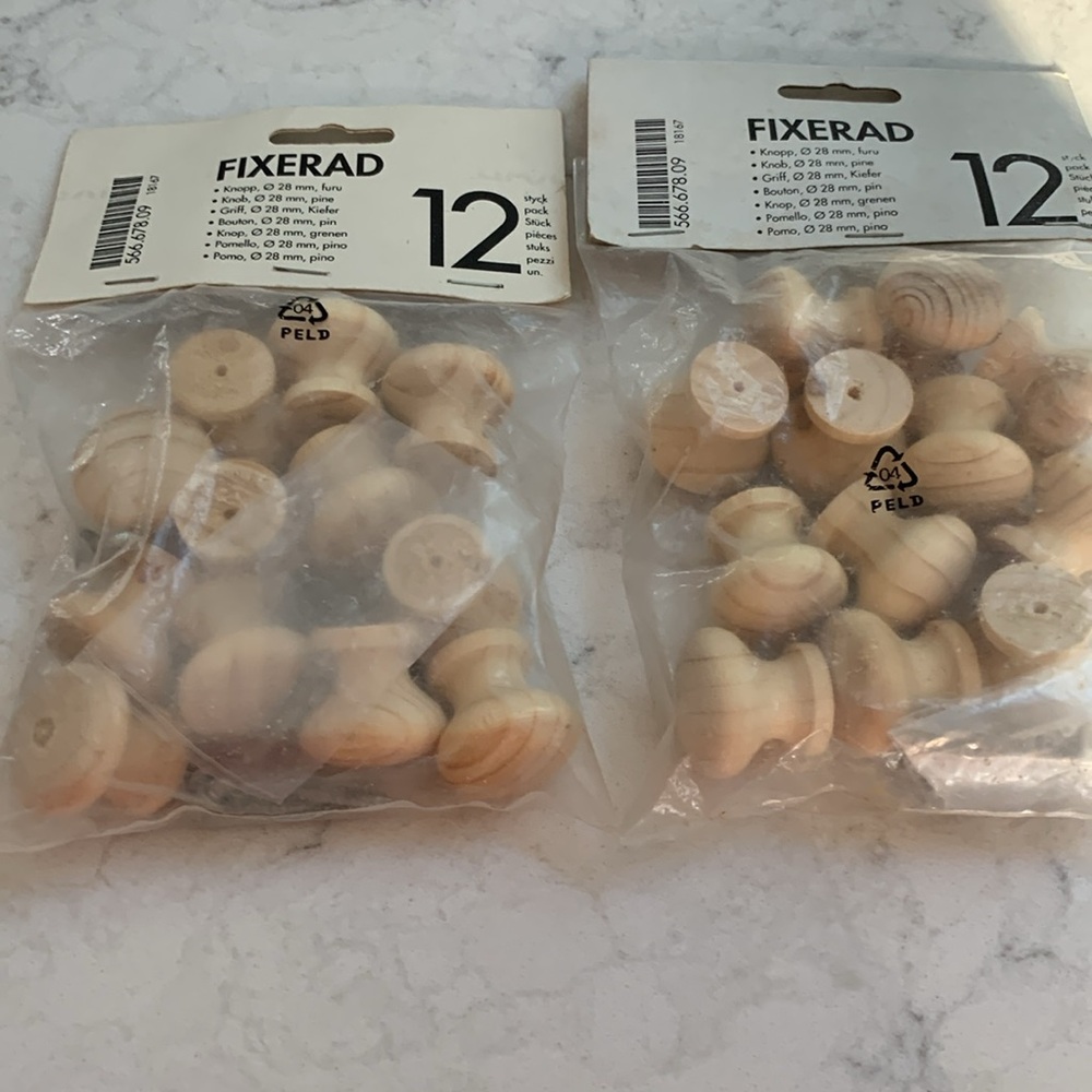 IKEA WOODEN KNOBS